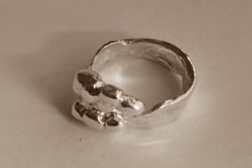 fused-silver-ring ring